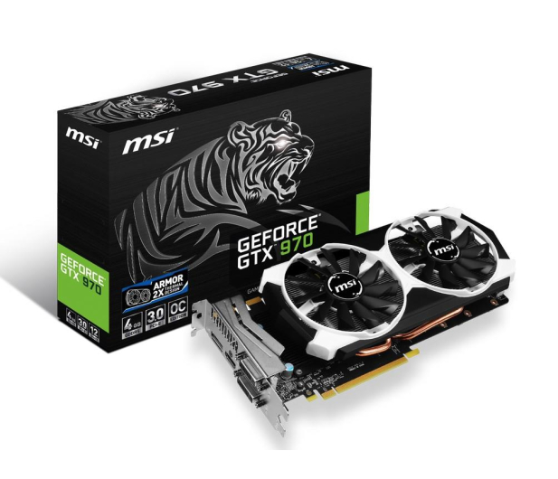 MSI GeForce GTX970 4096MB 256bit OC (Armor 2X) - 215950 - zdjęcie